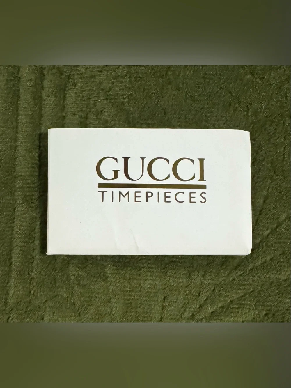 Vintage Genuine Gucci Timepieces International Watch Warranty Card & Paperwork